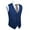 Navy Blue, variant on Men's Suit Vest Black Business Formal Dress Waistcoat Vest with 3 Pockets for Suit or Tuxedo L