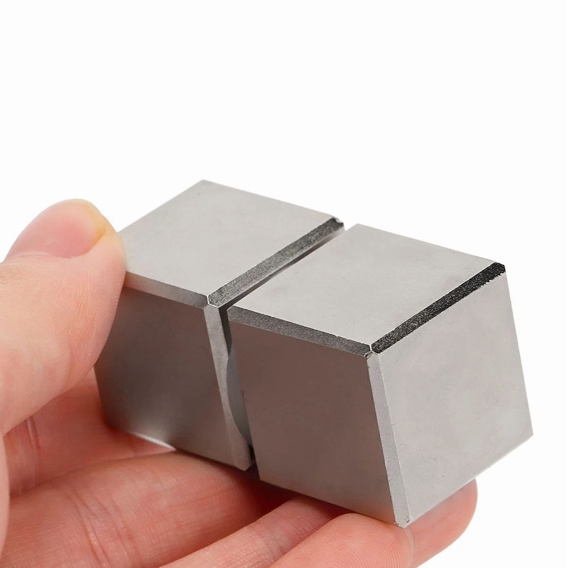 CIRCLE- 2Pcs Block Magnets Super Strong N45 Neodymium Large Magnet 1X1X1 Rare Earth