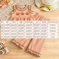 thumbnail image 3 of GCETTIC Halloween Toddler Girl Outfit Gingham Peplum Top Ruffle Pants | Baby Girl Pumpkin Patch Outfit,Ghost,Fall Halloween Clothes 2-3 Years, 3 of 7