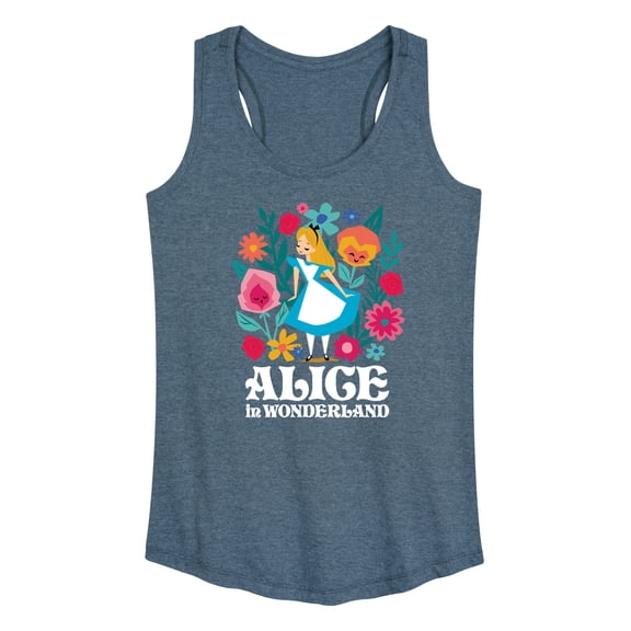 Alice In Wonderland - Wonderland Flowers - Women's Racerback Tank Top
