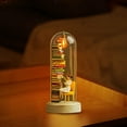 thumbnail image 5 of Gallickan Book Lover Night Light, Miniature Reader Sculpture with LED and Tiny Books, Desktop Decorative Lamp for Reading Enthusiasts, Home Office Decor, C, 5 of 6