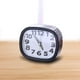 thumbnail image 3 of Reloj despertador , decoración de dormitorio, escritorio, oficina silenciosa, con , estudio, relojes sin tictac Negro Colco Despertador, 3 of 7