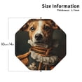 thumbnail image 2 of Honeii Modern Cute Dog print Leather Coaster Set of 4, ideal for safeguarding your furniture from drinks spills and effortless cleanup-Octagon, 2 of 6