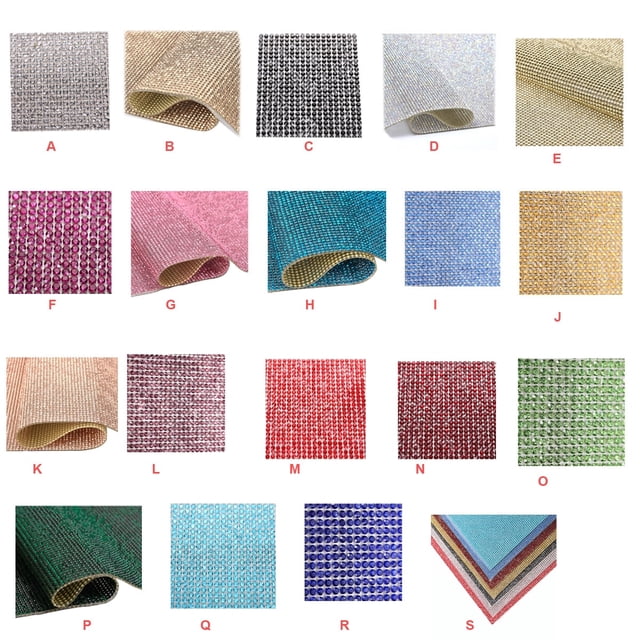 VONKY Crystal Rhinestone Ribbon Clothing Accessories Sticker Convenient Using Present Decoration Sheet with Shine Appearance Exquisite dark blue 8double side tape