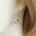 thumbnail image 6 of Unique Hawaiian 3D Hang Loose Shaka Earring, Sterling Silver 3D Hang Loose Dangle Earring, E4142A Valentine Birthday Gift, Island Jewelry, 6 of 8