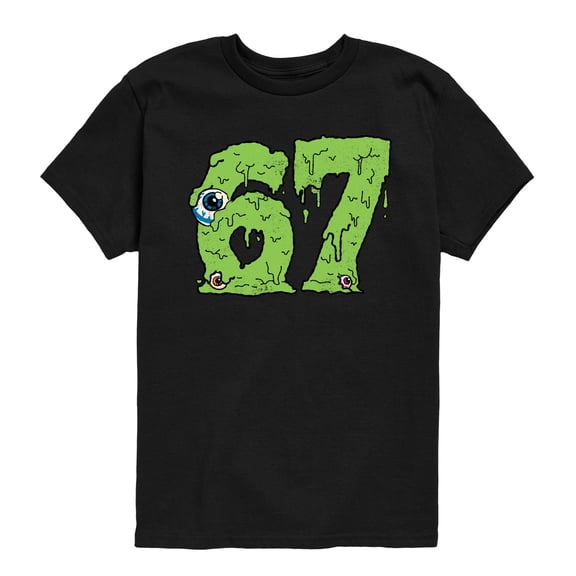 Instant Message - 67 Slime - Youth Boys Short Sleeve Graphic T-Shirt