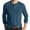 Blue, variant on FAIWAD Men's Long Sleeve T-Shirt Button Casual Classic Lightweight Cotton Tops Big and Tall Basic Plain Tees