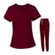 thumbnail image 2 of Conjunto De Uniforme Médico Para Mujer, Top Y Pantalón De Regalo Para El Día De Las Enfermeras, Para El Cuidado De Mascotas, Doctor S Wine, 2 of 8