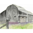 thumbnail image 2 of Dyer, Beverly 14x12 White Modern Wood Framed Museum Art Print Titled - The Gray Barn, 2 of 4