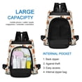 thumbnail image 4 of FORMRS Women's Travel Backpack Purse Anti-Theft Hidden Pockets Casual Shoulder Bag, Minimalist Geometric Pattern, 4 of 7