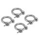 thumbnail image 5 of 4Pcs 304 Stainless Steel Shackle Screw Pin D Ring Bow Shape Anchor Load Clamp ReplacementM12, 5 of 5