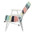 thumbnail image 4 of Alvantor Compact Folding Beach Chair with Steel Frame and Armrests, Lightweight Portable Outdoor Chair, Multi Stripe, 4 of 8