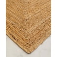 thumbnail image 5 of DecorAvenue Hand Woven Braided Farmhouse Vintage Jute Area Rug Beige Natural Color 2 ft x 3 ft, 5 of 6