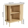 thumbnail image 3 of Accent Sideboard Cabinet with Sliding Door, Buffet Cabinet with Storage, Small Storage Cabinet for Kitchen, Living Room, Entryway, 3 of 9