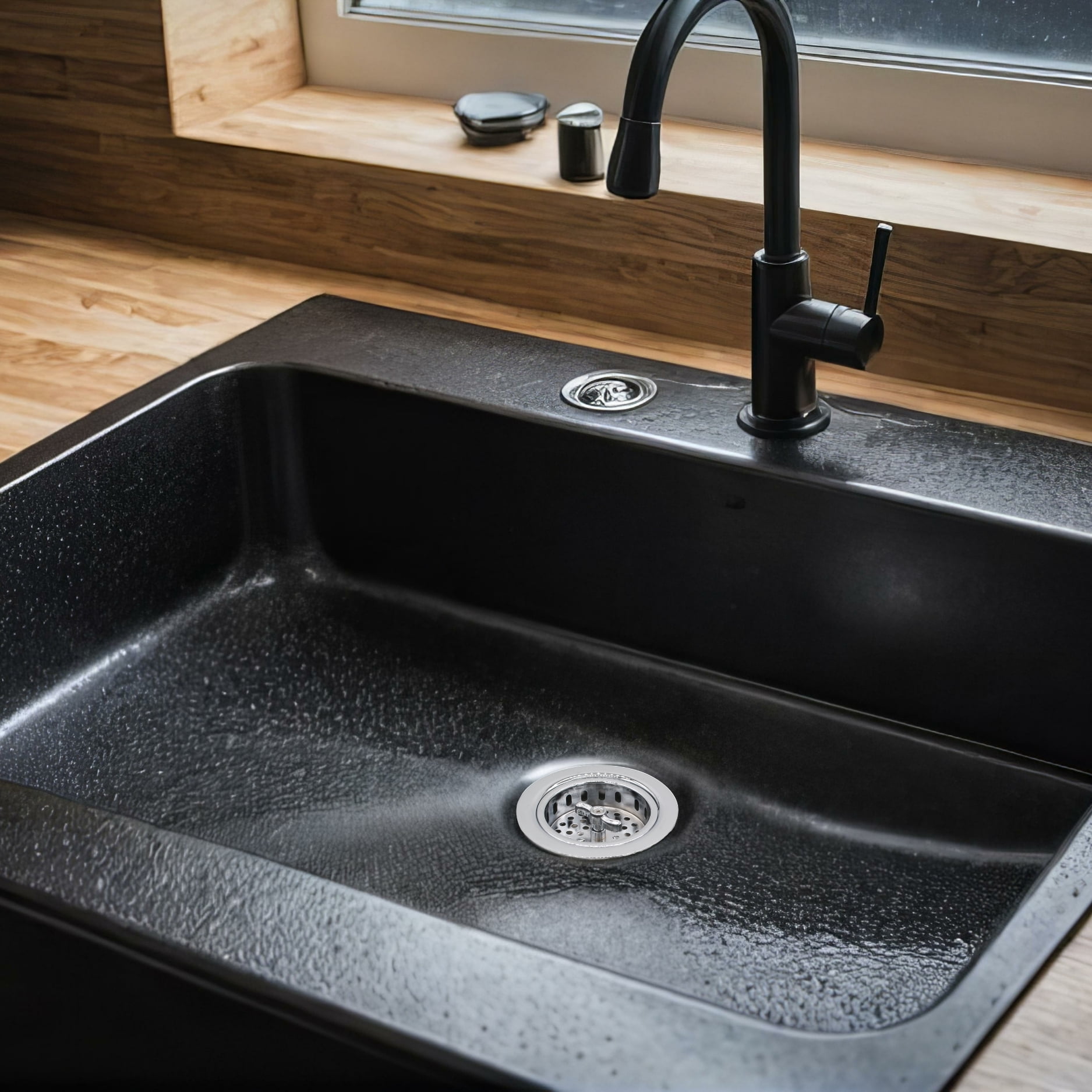 Westbrass COMBO PACK 3-1/2" Wing Nut Style Sink Strainer and Waste Disposal Trim, Polished Chrome