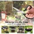 thumbnail image 5 of 5 Pcs Grill Mesh Mat Reusable BBQ Grill Mats Black Outdoor Barbecue Baking Accessories Works on Gas Charcoal Electric Grill for Grilling Meat, Steak, Fish, Vegetables, Non-Stick,16"x12",Black, 5 of 7