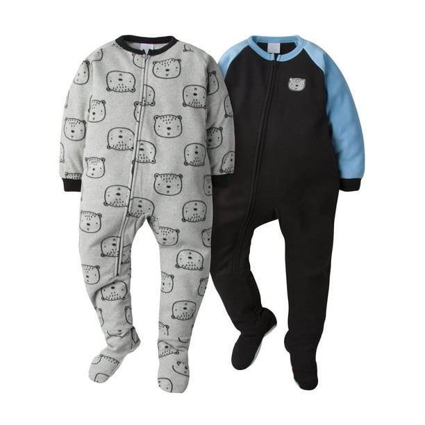 Gerber Gerber Toddler Boys Microfleece Blanket Sleeper Pajamas, 2