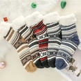 thumbnail image 6 of OQRKI 1 Pair Mens Slipper Socks: Fuzzy Socks Cozy Warm House Socks Indoor Thermal Socks, Non Slip Plush Fleece Socks Size 9-12, 6 of 7