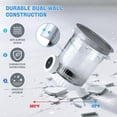 thumbnail image 3 of 2 Pack Creami Swirl Pints & Lids for Ninja, Compatible with NC700 Series Ninja Swirl Ice Cream & Soft Serve Makers, with 2 Spoons & 32 Writable Labels, BPA-Free & Dishwasher Safe, Grey Lids, 3 of 8