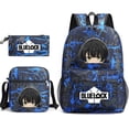 thumbnail image 1 of Bluelock Blue Prison School Bag For Primary And Secondary School Students Blue flower ~5 -WEVALLEY, 1 of 2