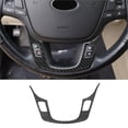thumbnail image 1 of Real Bright Soft Car Interior Carbon Fiber Sticker DecorationCarbon Fiber Interior Steering Wheel Lower Cover For Kia Cadenza 2014-2016Auto Car Protection Interior Accessories, 1 of 8