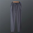 thumbnail image 2 of XIAOCHA Men's Ice Silk Quick-Dry Pants Slim Fit Drawstring Jogger Pants Lightweight Outdoor Workouts PantsGY4XXXXXXXL, 2 of 9