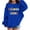 Blue, variant on KAUOD Preppy Second Grade Pullover Sweatshirts Girls Boys First Day Back to School Long Sleeve Comfortable Top Clothes
