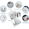thumbnail image 5 of Strong Adhesive Shower Head Holder CACASO Adjustable Shower Wand Holder,Handheld Shower Head Wall Mount Bracket with 2 Hanger Hooks,Showerhead &Bidet Sprayer Bracket Better Than Suction Cups, 5 of 8
