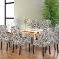 thumbnail image 6 of Floral Dining Chair Cover Paisley Pattern Indian Style Set of 6 Stretch Removable Washable Slipcovers for Dining Room Hotel Kitchen, 6 of 6