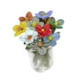 thumbnail image 5 of QccHieUs Glass Bouquet with Vase, Decorative Flowers, Collectible Item for Mom and Sister Small flowers, 5 of 9