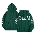 thumbnail image 7 of Womens Back Letter Print Hoodies Fashion Oversize Long Sleeve Loose Hooded Sweatshirt y2k Casual Sweatshirts With Pocket, 7 of 7