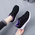 thumbnail image 6 of AUDeals Womens Running Safety Shoes Tennis Gym Sneakers Casual Comfortable Slip On Walking Lightweight Athletic Workout Breathable (Purple, 6.5), 6 of 8
