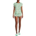 thumbnail image 2 of Viacom Women's and Women's Plus Nickelodeon Sponge Bob's Patrick Top and Shorts Pajama Set, 3-Piece, 2 of 5