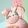 thumbnail image 4 of Raindrops 2Ud Para Pastel Rosa Resina Con De Vaca Para Eventos Y Hogar, 4 of 7