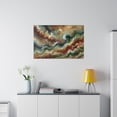 thumbnail image 4 of Abstract Art Waves - Canvas Ready to Hang! Wall Art Decor, Earth Tones, 4 of 4