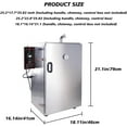 thumbnail image 5 of Hakka Outdoor Digital Electric Smoker, 4-Layer Stainless Steel BBQ Meat Smoker Grill with Double-Walled Insulation, 1000W High-Capacity Smoker, 5 of 7
