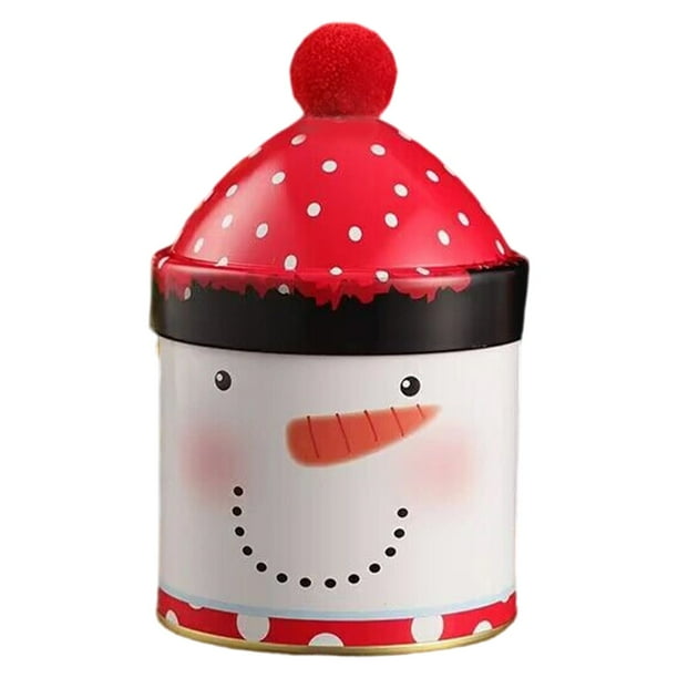 Latas metálicas para galletas reutilizables | Latas vacías para guardar dulces | Pasteles para niños, familia, aperitivos, chocolate, joyas, fiestas, vacaciones, cumpleaños, año