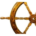 thumbnail image 5 of Nagina International Wooden Hub Nautical Ship Wheel | Pirate Home Decor Gift | Beach (60 Inches), 5 of 6