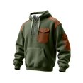 thumbnail image 1 of MHFRRA Sudadera con Capucha y Tejido de Cremallera de Un Cuarto, Ligera, Deportiva, con Bolsillo Delantero, Cómoda y Informal Verde, 1 of 3