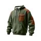 thumbnail image 1 of MHFRRA Sudadera con Capucha y Tejido de Cremallera de Un Cuarto, Ligera, Deportiva, con Bolsillo Delantero, Cómoda y Informal Verde, 1 of 3