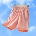 thumbnail image 2 of oqasdz Shorts for Girls Children Solid Color Loose Breathable Beach Shorts Quick Drying Casual Shorts Size 11 Y-12 Y, 2 of 3