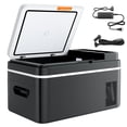 thumbnail image 1 of KFFKFF Car Refrigerator, DC 12/24V AC100-240V Compressor Electric Cooler, -4°F to 68°F Car Fridge with APP Control, 23 QT Cars Freezer, 1 of 9