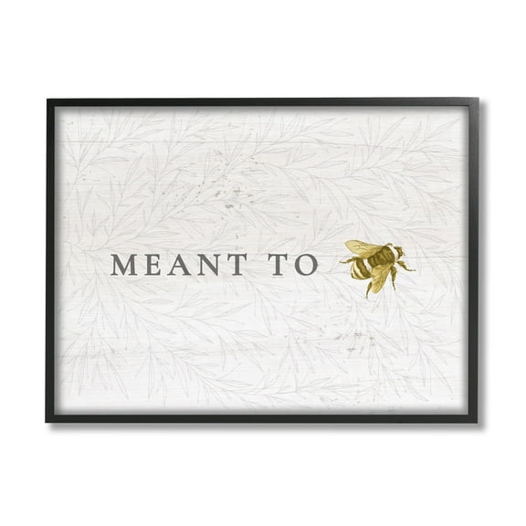 Stupell Industries Meant to Be Charming Phrase Honey Bee Pun, 30 x 24,Design by Daphne Polselli