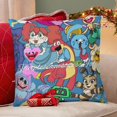 thumbnail image 4 of Poppy Playtime Fundas de almohada de terciopelo con tema, regalos de funda de almohada, decoración para el hogar, cojín de lanzar, regalo de cumpleaños para fans y parejas. 45cm x 45cm., 4 of 6