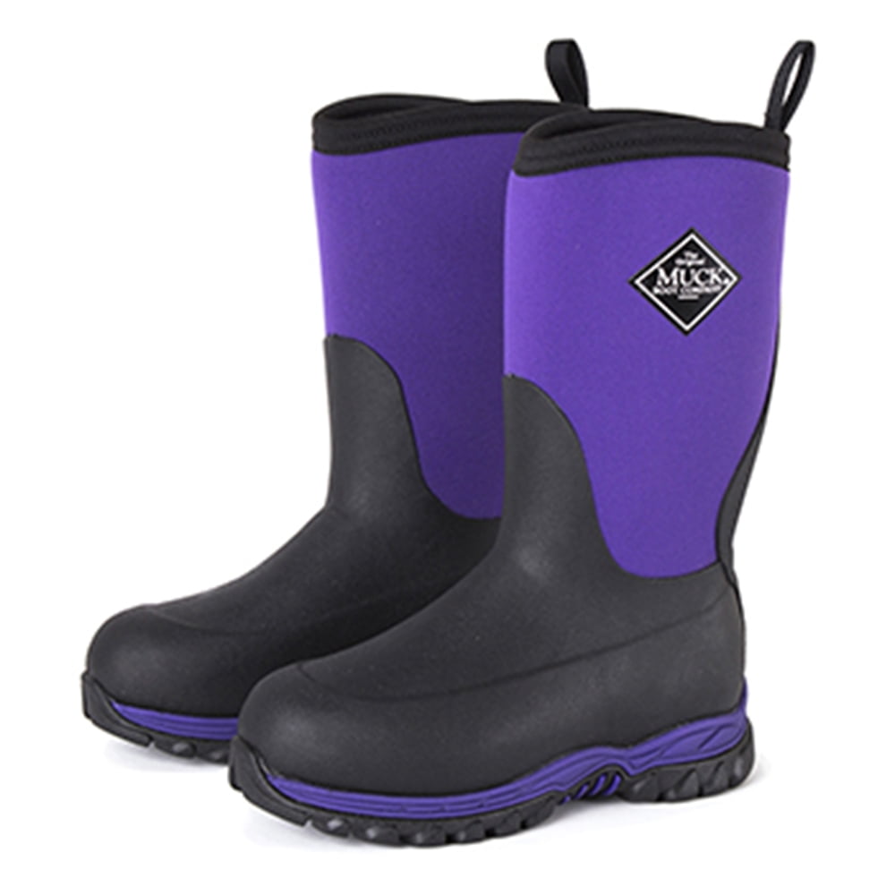 Muck Boot Kid's Rugged II Snow Boots Purple Rubber 4 Big Kid M