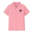 thumbnail image 6 of XXWXYD Girls Boys Sports Tennis 𝐏𝐨𝐥𝐨 Shirts, Kids School Uniform Quick-Dry Tops, Cute Tropical Button Shirt Summer Hawaian Style Comfort Fit, 6 of 8