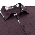 thumbnail image 7 of fatyb Mens Casual Shirts Short Sleeve Pullover Button T-Shirt Lightweight Classic Tees Tops with Pocket, 7 of 7