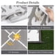 thumbnail image 2 of Alfombra Vaukki reversible gris para patio exterior 180x270 cm, 2 of 9