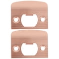 thumbnail image 1 of TEHAUX 2 Pcs Plaques de Frappe en Acier Inoxydable Rouges Cuivre Antique Verrouillables pour Serrures de Pièce, 1 of 7