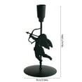 thumbnail image 3 of 7in Cupid Angle Metal Candlestick Holders Candle Stick Holder, Iron Candlestick, Cherub Figure Double-Tone, for Romantic Home Decor, Valentine's Day Candle Decorations C, 3 of 9